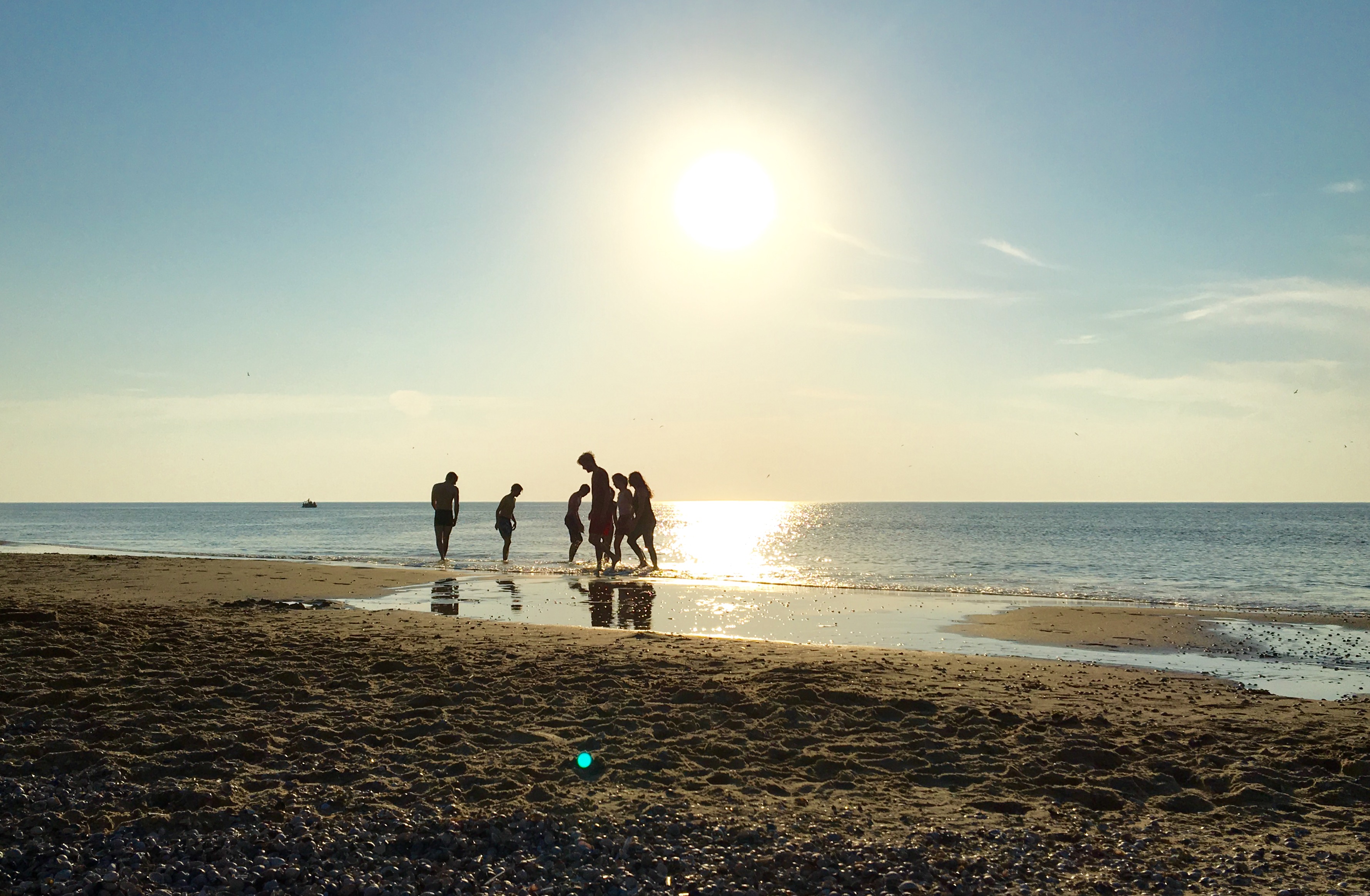 Urlaub auf Texel – Abendstimmung am Strand