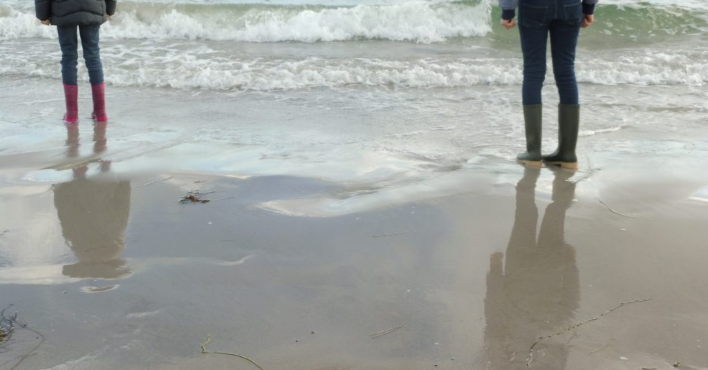 Gummistiefel Strand Rügen