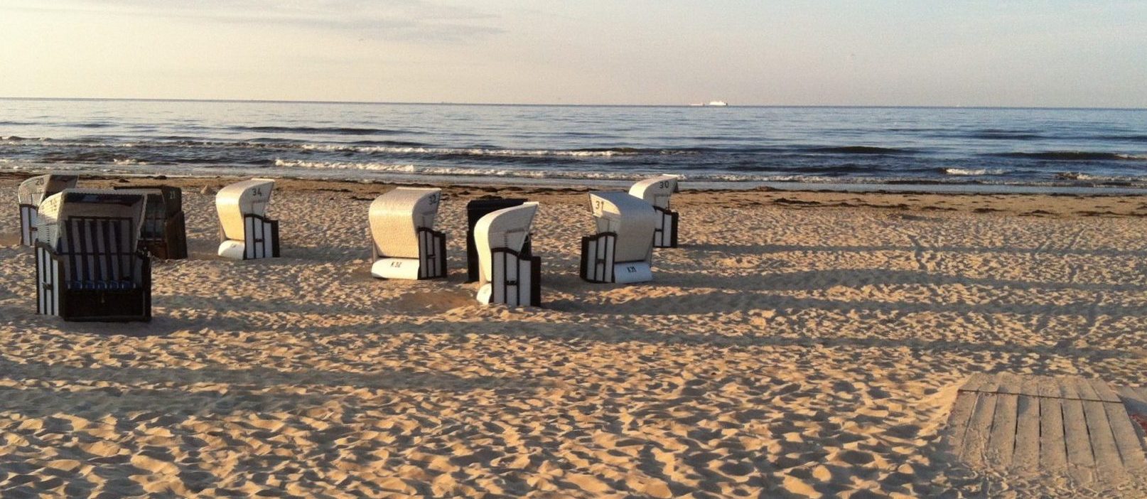 Strandkörbe am Strand von Ahlbeck, Usedom