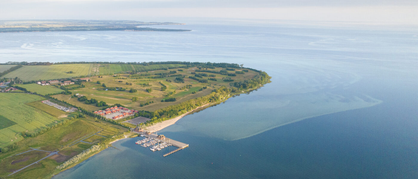 Bades Huk Luftaufnahme Ostsee Resort