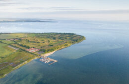 Bades Huk Luftaufnahme Ostsee Resort