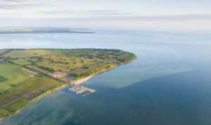 Bades Huk Luftaufnahme Ostsee Resort