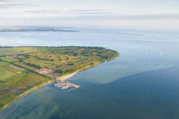 Bades Huk Luftaufnahme Ostsee Resort