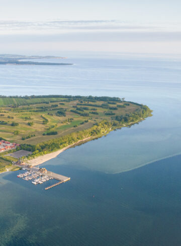 Bades Huk Luftaufnahme Ostsee Resort