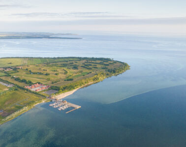 Bades Huk Luftaufnahme Ostsee Resort