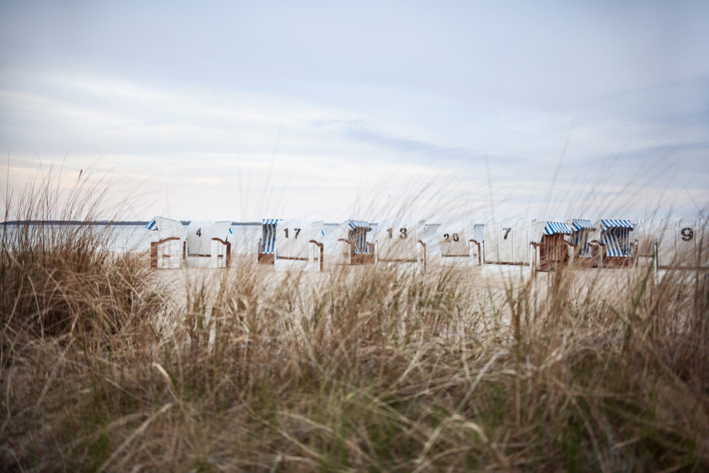 Bades Huk Ostsee Resort Strand mit Strandkörben