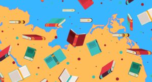 Urlaubslektüre für den Urlaub an der Ostsee - Illustration mit Karte