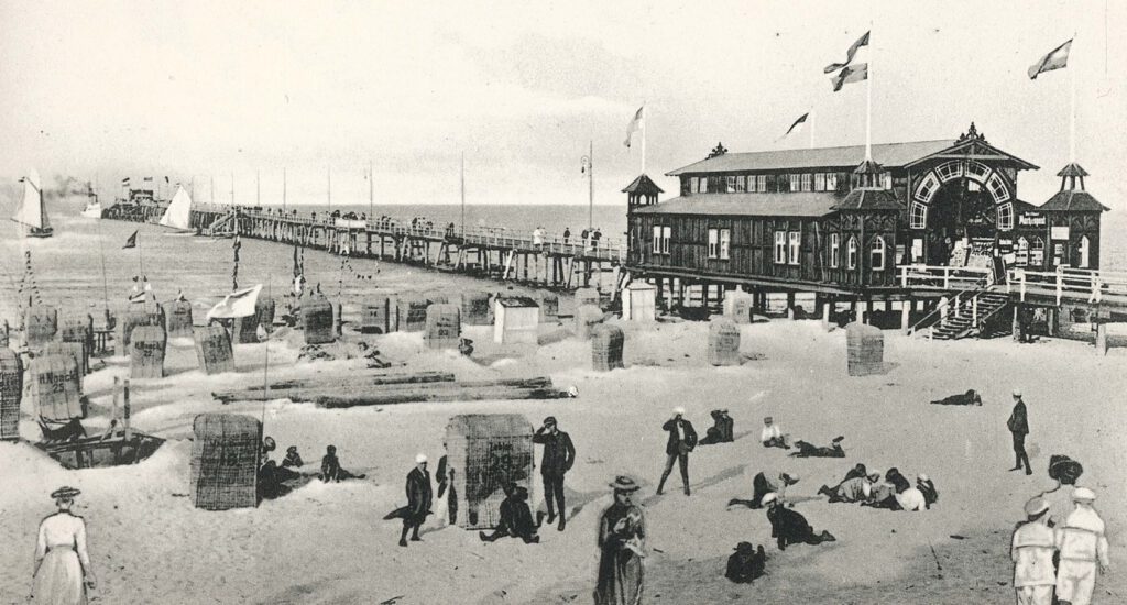 Historische Aufnahme der Seebrücke Binz