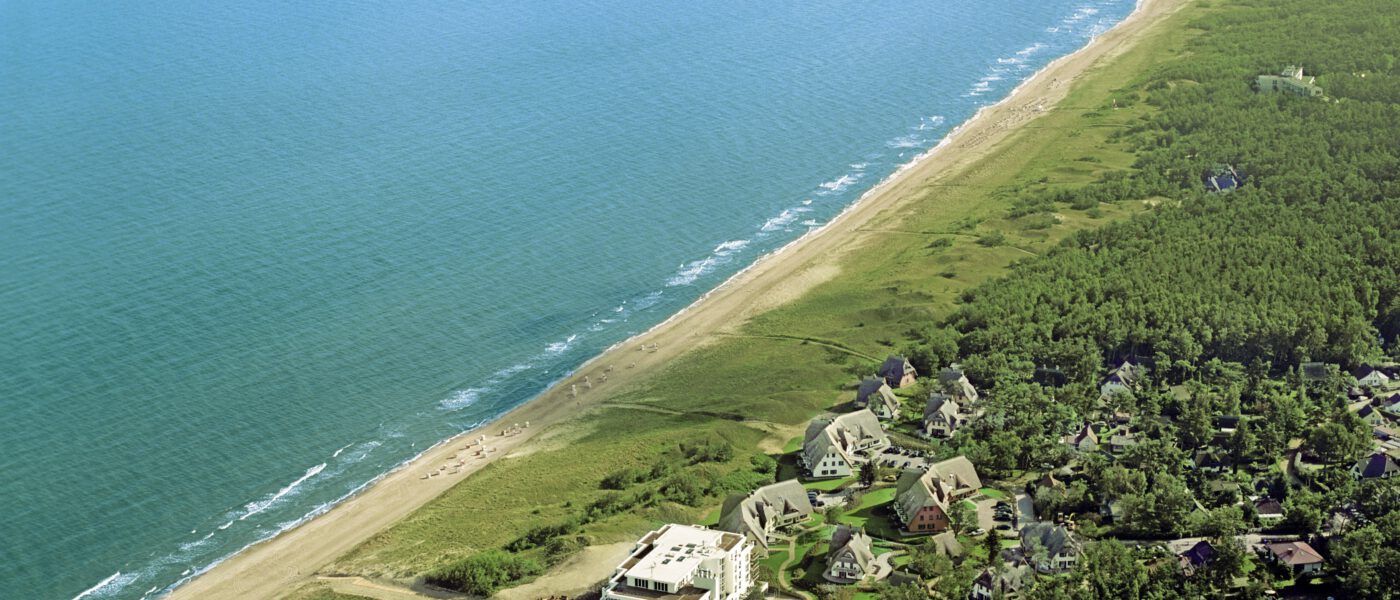 Der Strand von Dierhagen von oben
