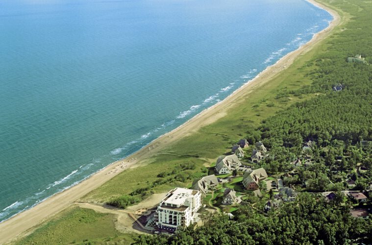 Der Strand von Dierhagen von oben