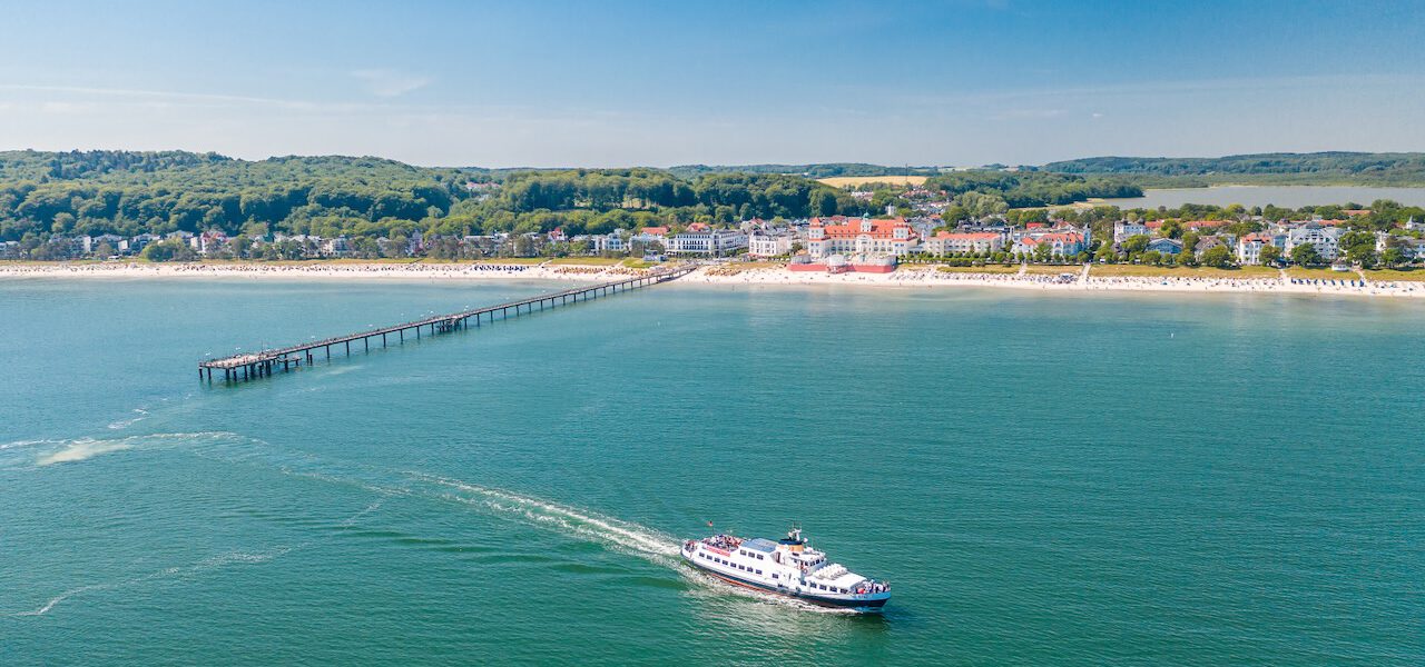 Blick auf Binz und Ostsee